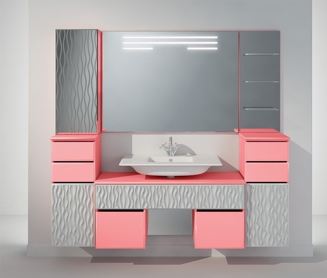 Мебель для ванной в современном стиле на заказ.