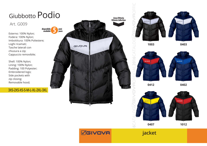 Куртка зимняя PODIO GIVOVA (Italia)