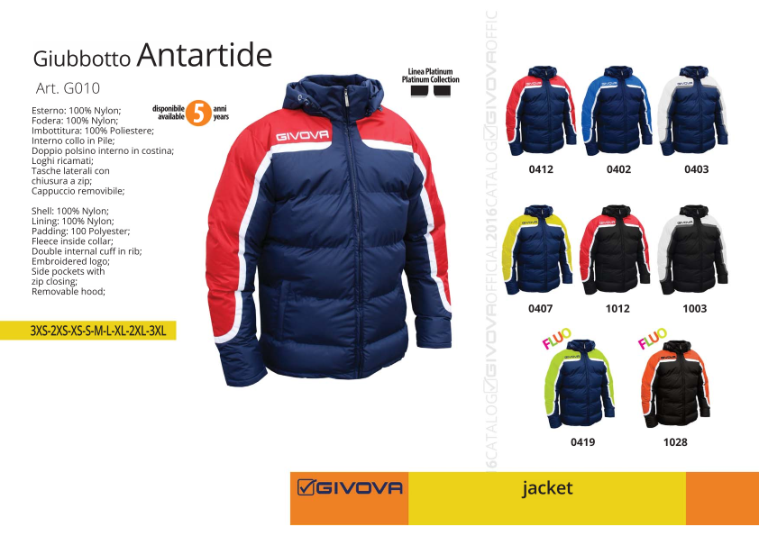 Куртка зимняя ANTARTIDE GIVOVA (Italia)