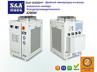CW-6100AT Холодопроизводительность Двойной температуры и насосы волоконно-чиллера 4200w