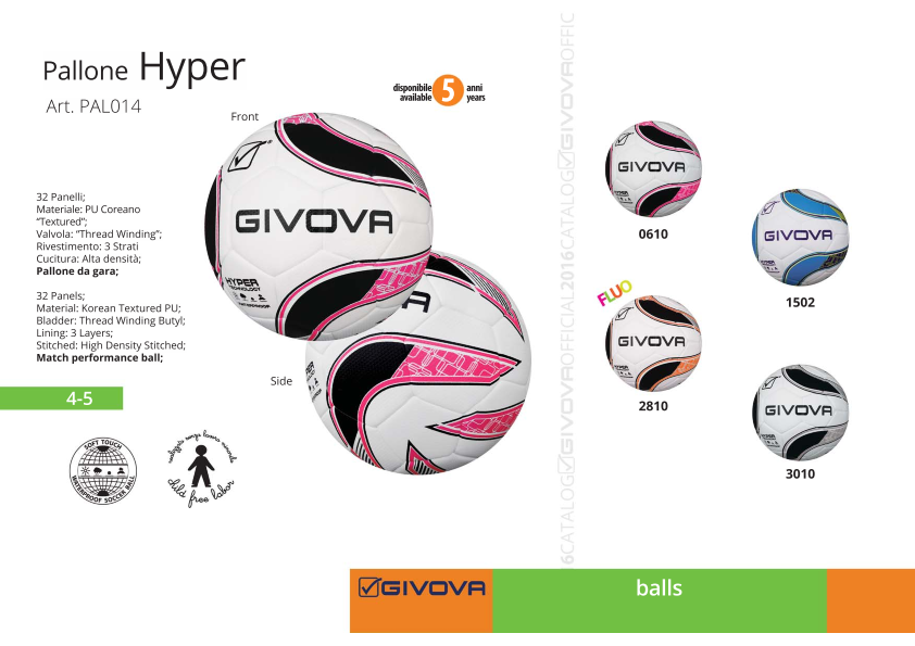 Мяч футбольный HYPER GIVOVA (Italia) - фото 1 - id-p4881427