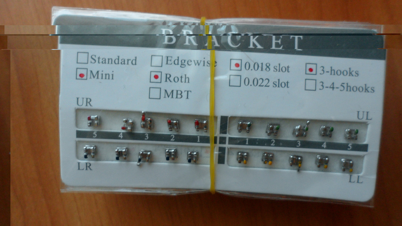 MIM series, металические брекеты, Roth 018, 022 (полный набор) - фото 1 - id-p4957324
