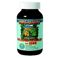Herbasaurus Сhewable Vitamins Plus Iron (Витазаврики жевательные витамины с железом) - фото 1 - id-p647034