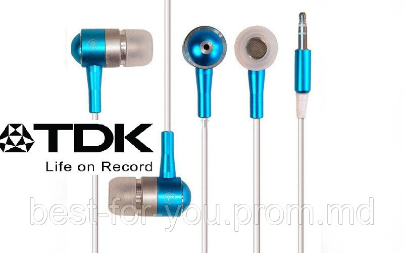 Наушники с микрофоном TDK Zippers / Casti cu microfon TDK Zippers - фото 1 - id-p4983641