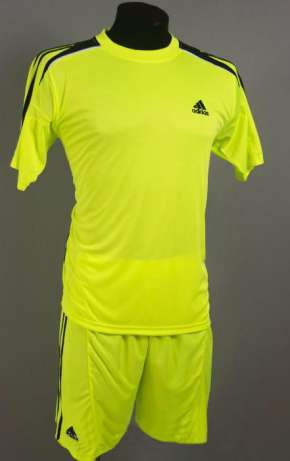 Футбольная форма игровая Adidas ( салатовый ) - фото 1 - id-p5011260