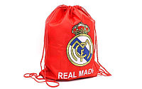 Сумка (мешок) на шнурках (красная ) ФК "Реал Мадрид "