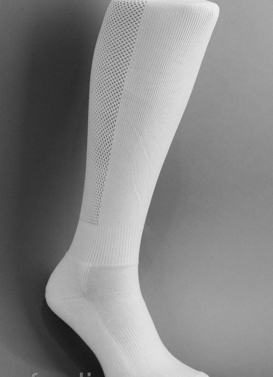 Гетры футбольные однотонные ( плотные, усиленная пятка и носок) Цвет - белый - фото 1 - id-p5020357
