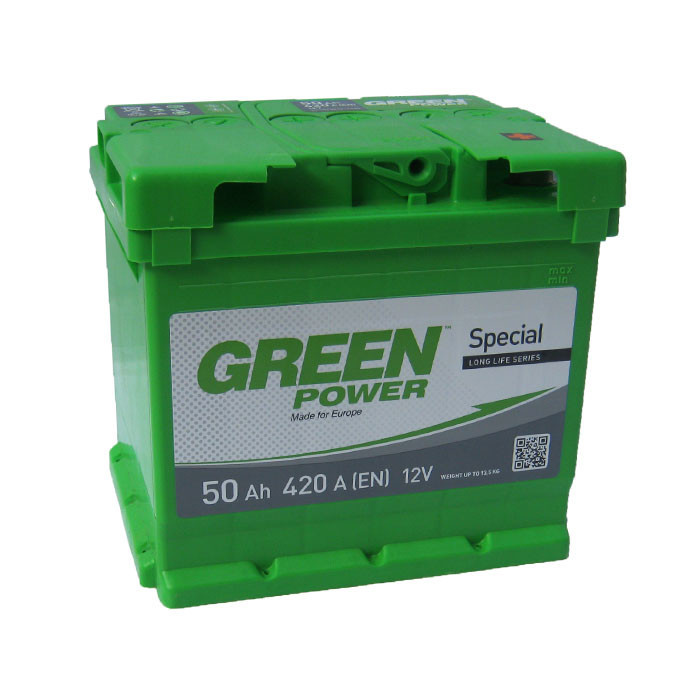 Аккумулятор Green Power 6СТ-50Ач/420А(EN) (-/+) - фото 1 - id-p5078145