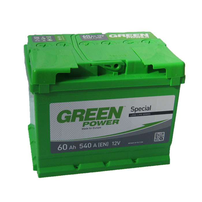 Аккумулятор Green Power 6СТ-60Ач/540А(EN) (+/-) - фото 1 - id-p5078146