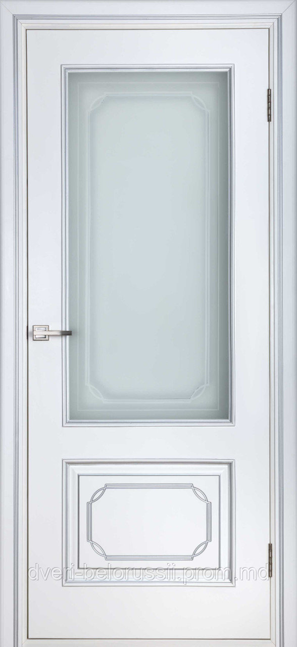 Межкомнатная дверь Серебрянка белый лак ПО - фото 1 - id-p5091219