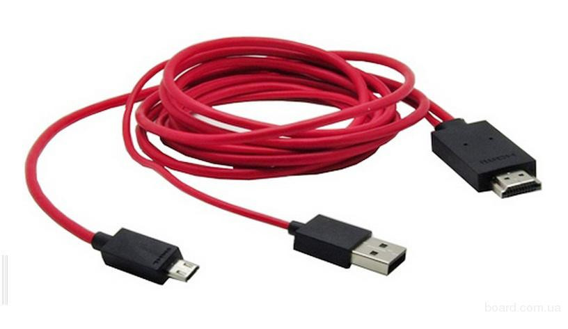 Переходник HDMI micro USB MHL 2.0 Galaxy S4 i9500 - фото 1 - id-p4775141