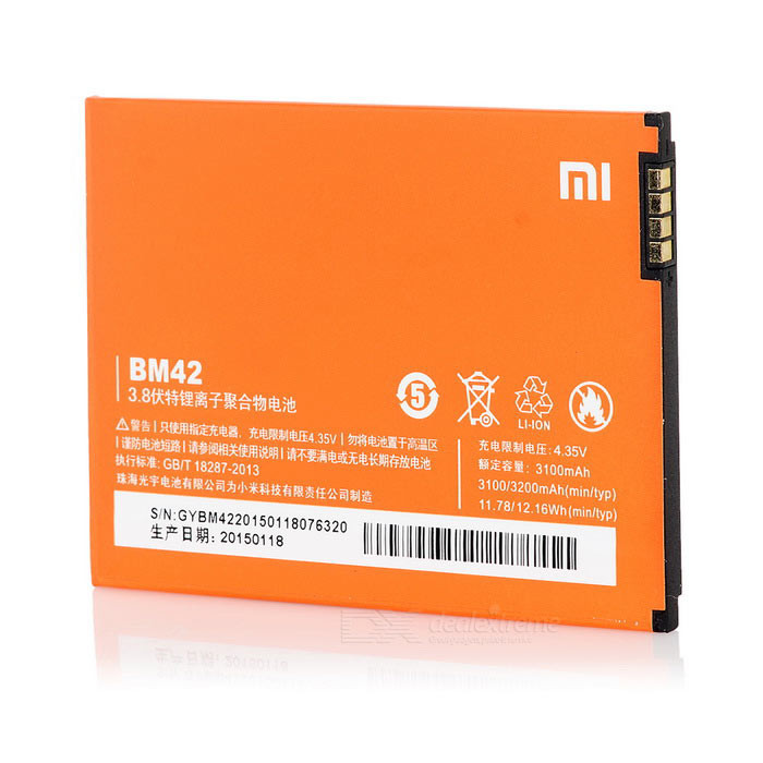 Аккумулятор, батарея Xiaomi Redmi Note BM42 3200mAh АКБ - фото 1 - id-p5094102