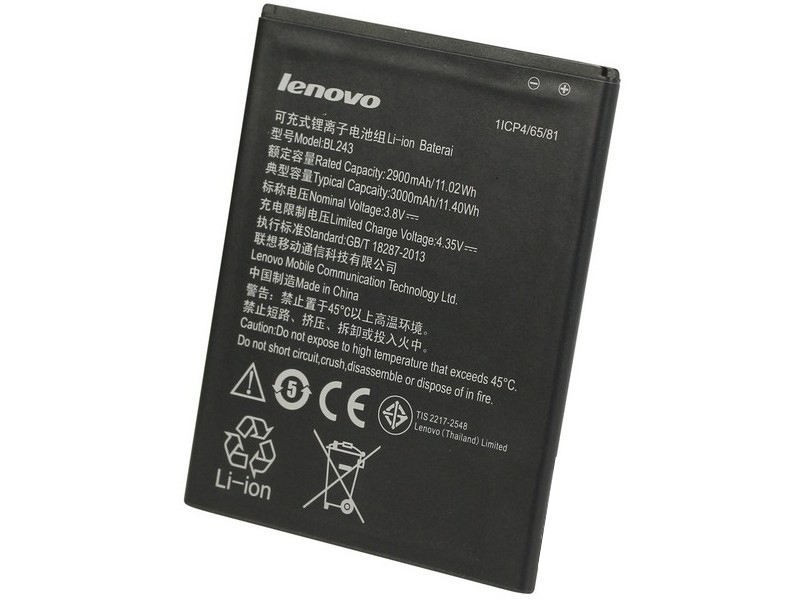 Аккумулятор, батарея Lenovo BL243 3000Ah АКБ - фото 1 - id-p5094639