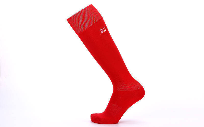 Гетры футбольные мужские MIZUNO ( плотные, усиленная пятка и носок) Цвет - красный - фото 1 - id-p5094677
