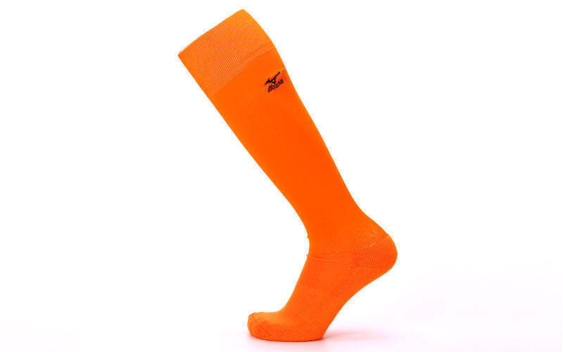 Гетры футбольные мужские MIZUNO ( плотные, усиленная пятка и носок) Цвет - оранж - фото 1 - id-p5094678