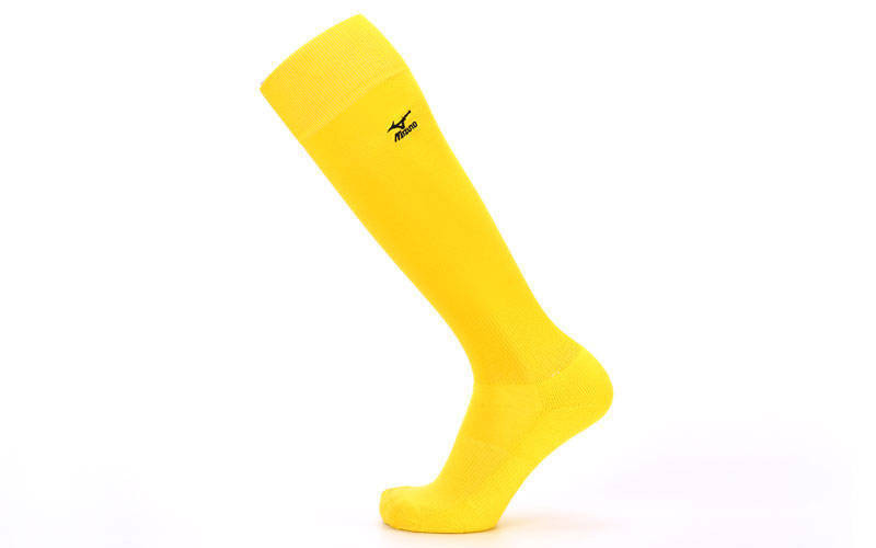 Гетры футбольные мужские MIZUNO ( плотные, усиленная пятка и носок) Цвет - желтый - фото 1 - id-p5094680