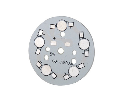 Плата алюминиевая (подложка) для 5-и светодиодов 1-3 Вт, 49mm - фото 1 - id-p5096340