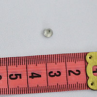 Камешки -половинки прозрачные 5мм клеевые