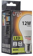 Светодиодная лампа ERGO, 12W, 3000K, тёплого свечения, цоколь - Е27, 1 год гарантии!