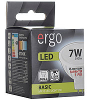 Светодиодная лампа ERGO, 7W, 4100K, нейтрального свечения, MR16, цоколь - GU5.3, 1 год гарантии!