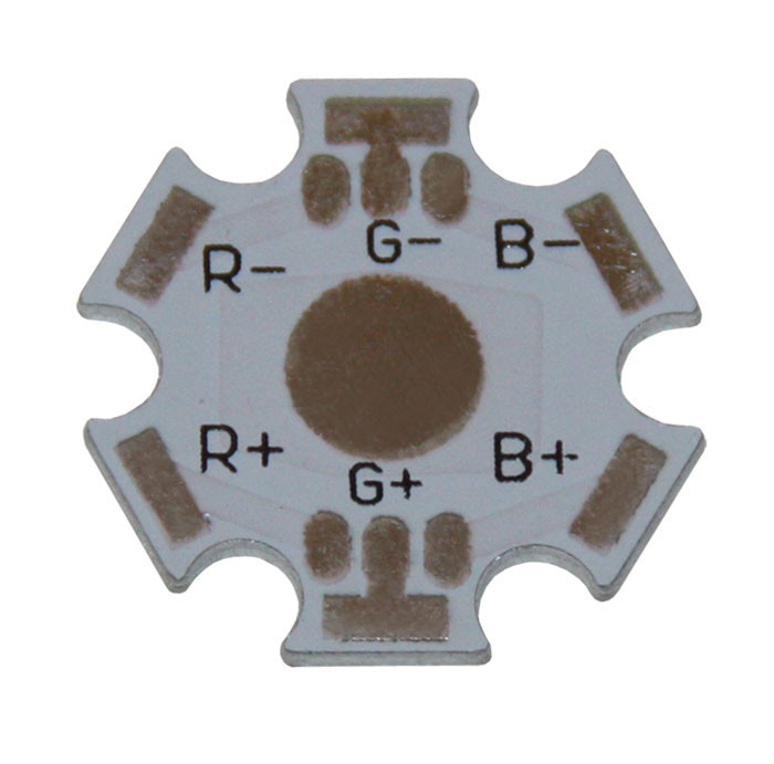 Подложка радиатор LED Mount светодиода RGB 6pin мощностью 3 Вт, 20mm - фото 1 - id-p4775294