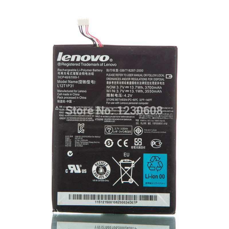 Аккумулятор, батарея Lenovo IdeaTab L12T1P31 3700Ah АКБ - фото 1 - id-p5205768