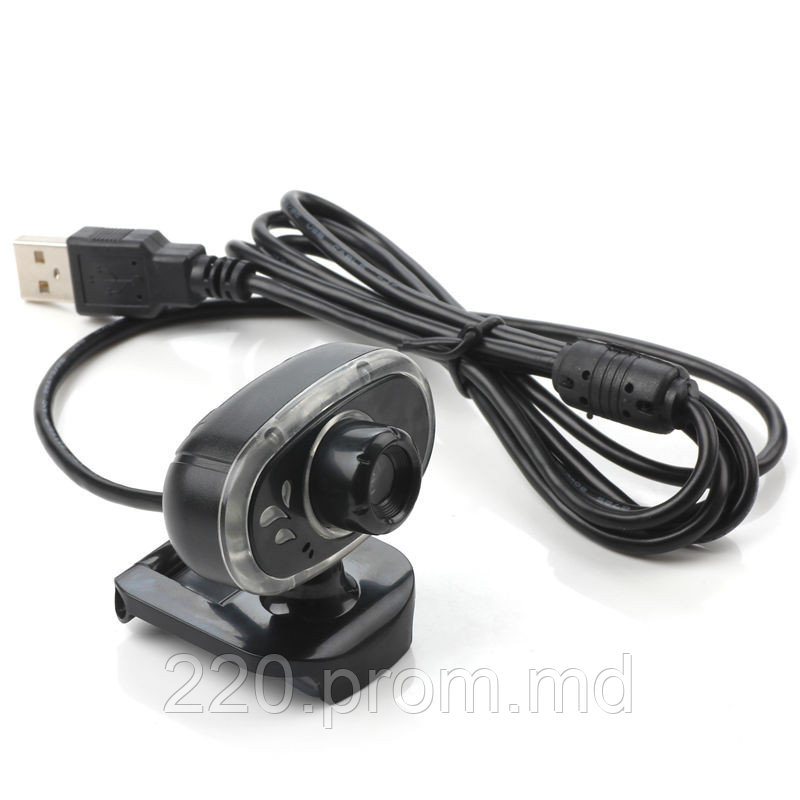 USB Веб-Камера с Микрофоном HD 12 М Пикселей VK-12M Вращающаяся на 360гр. для Android TV, PC компьютеров - фото 1 - id-p5207177