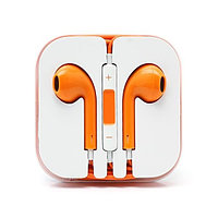 Наушники гарнитура Apple Earpods iPhone. Оранжевый