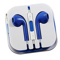 Наушники гарнитура Apple Earpods iPhone 5. Apple, Синий