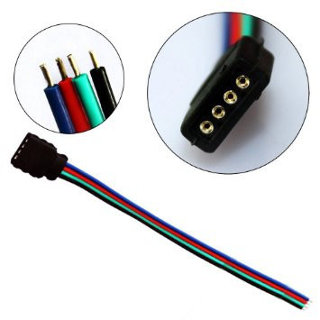 Dilux - Соединительный кабель с коннектор для светодиодной ленты RGB SMD 5050 4pin (1 jack) мама-mother - фото 1 - id-p4774843