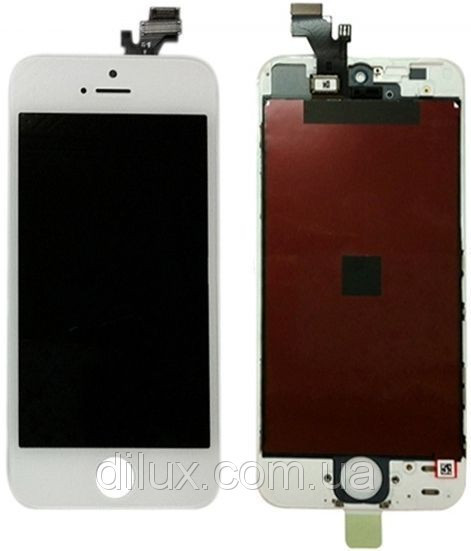 Дисплей LCD + Touchscreen iPhone 5 белый - фото 1 - id-p4774510