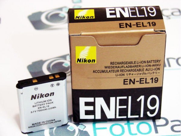Dilux - Nikon EN-EL19 3.6V 700mah Li-ion аккумуляторная батарея к фотокамере - фото 1 - id-p4773970