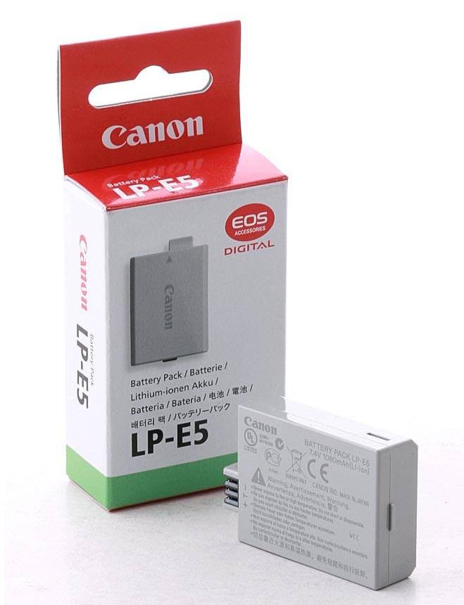 Dilux - Canon LP-E5 7,4V 1080mah Li-ion, аккумуляторная батарея к фотокамере - фото 1 - id-p4773973