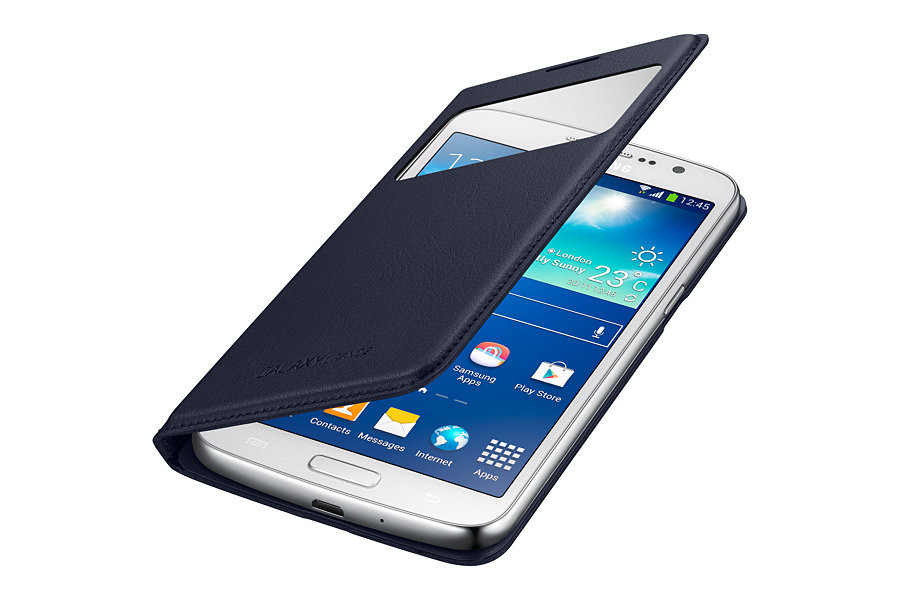Dilux - Чехол - книжка Samsung Galaxy Grand 2 Duos G7102, G7106, G7108 S View Cover Samsung, Китай, Чехол-книжка, Синий - фото 1 - id-p4774081