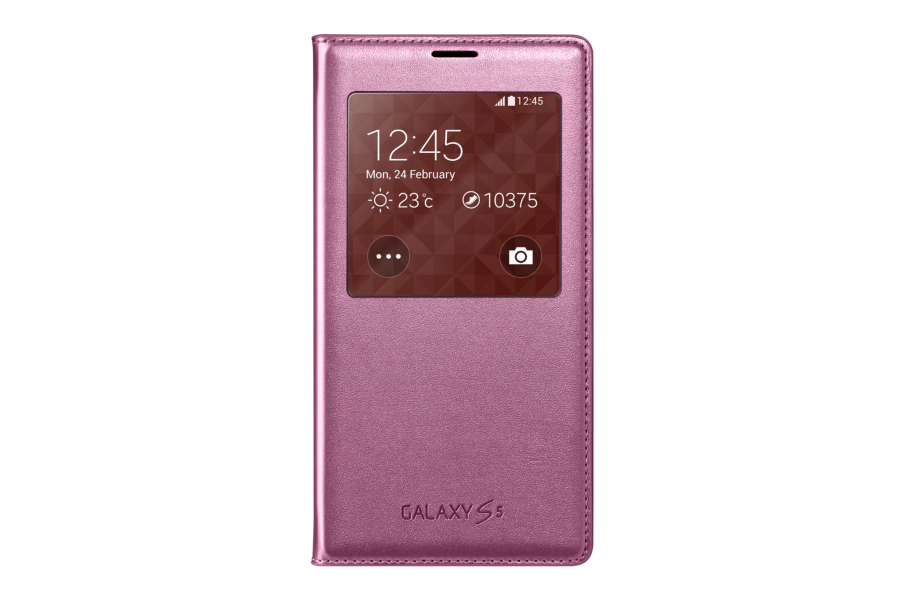 Dilux - Чехол - книжка Samsung Galaxy S5 G900 S View Cover Розовый - фото 1 - id-p4774077