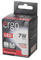 Светодиодная лампа ERGO, 7W, 4100K, нейтрального свечения, MR16, цоколь - GU5.3, 3 года гарантии!!!