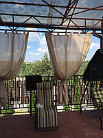 Уличные шторы для беседок с пропиткой - от мух и комаров
