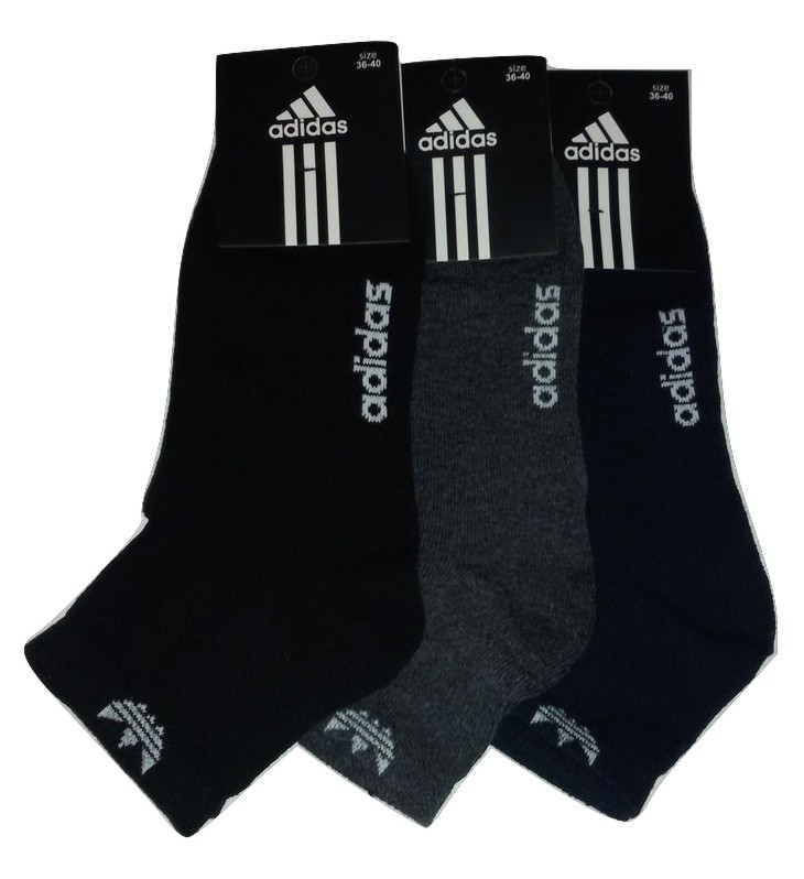 Носки спортивные Adidas размер 36-40 (разные цвета) - фото 1 - id-p5349844