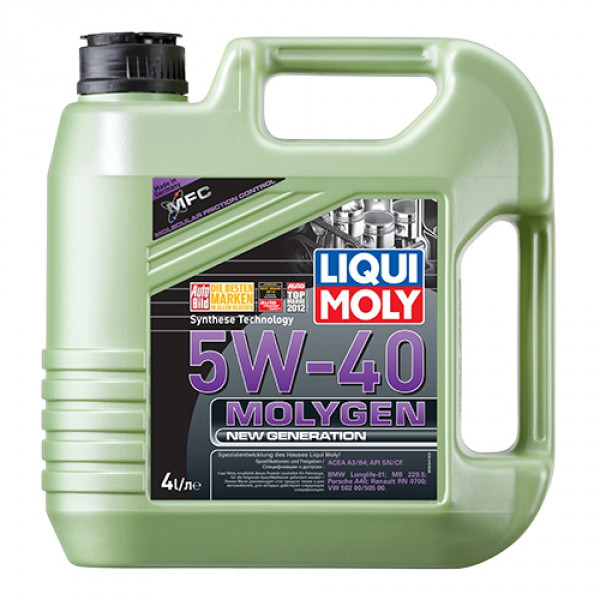 Синтетическое моторное масло - Liqui Moly Molygen New Generation 5W-40 4 л. - фото 1 - id-p5255578