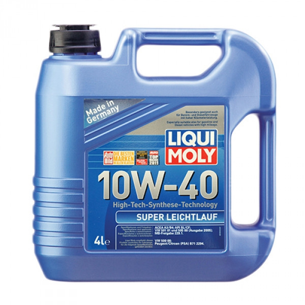 Полусинтетическое моторное масло - Liqui Moly Super Leichtlauf SAE 10W-40 4 л. - фото 1 - id-p5255765