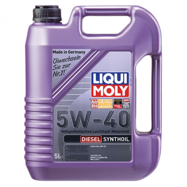 Синтетическое моторное масло - Liqui Moly Diesel Synthoil SAE 5W-40 5 л. - фото 1 - id-p5357256
