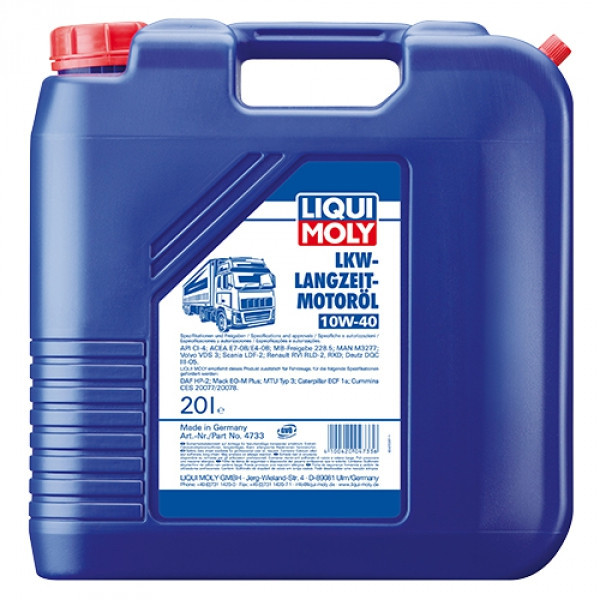 Полусинтетическое моторное масло - Liqui Moly LKW Langzeit-Motoroil SAE 10W-40 Basic 20 л. - фото 1 - id-p5255226