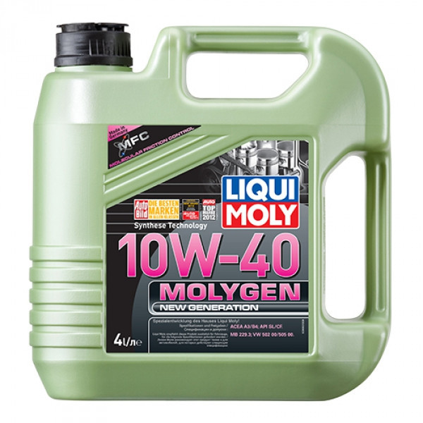 Полусинтетическое моторное масло - Liqui Moly Molygen New Generation 10W-40 4 л. - фото 1 - id-p5255759