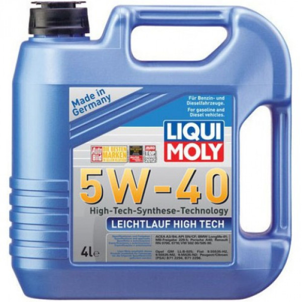 Синтетическое моторное масло - Liqui Moly Leichtlauf High Tech 5W-40 4 л. - фото 1 - id-p5255256
