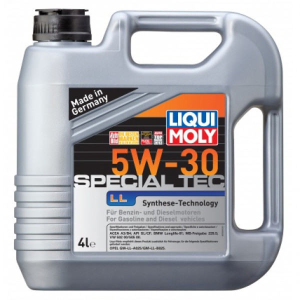 Синтетическое моторное масло - Liqui Moly Special Tec LL SAE 5W-30 4 л. - фото 1 - id-p5255257