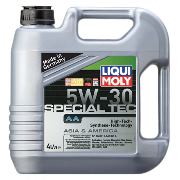 Синтетическое моторное масло - Liqui Moly SPECIAL TEC AA 5W-30 4 л. - фото 1 - id-p5255760