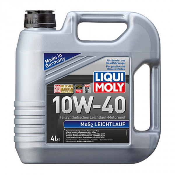 Полусинтетическое моторное масло - Liqui Moly MoS2 Leichtlauf SAE 10W-40 4 л. - фото 1 - id-p5255774