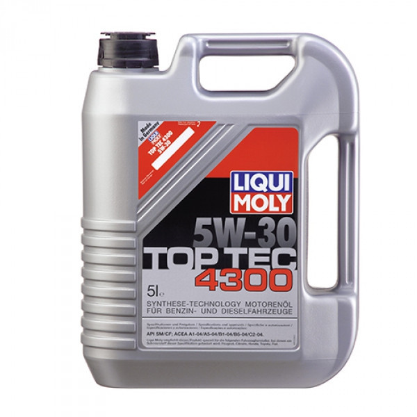 Синтетическое моторное масло - Liqui Moly Top Tec 4300 SAE 5W-30 5 л. - фото 1 - id-p5255453