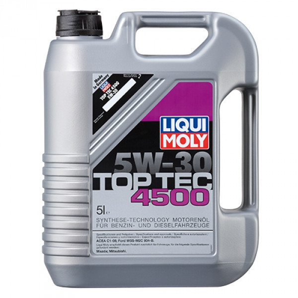 Синтетическое моторное масло - Liqui Moly Top Tec 4500 5W-30 5 л. - фото 1 - id-p5255454