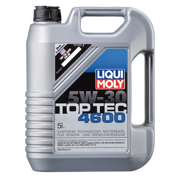 Синтетическое моторное масло - Liqui Moly Top Tec 4600 5W-30 5 л. - фото 1 - id-p5255455